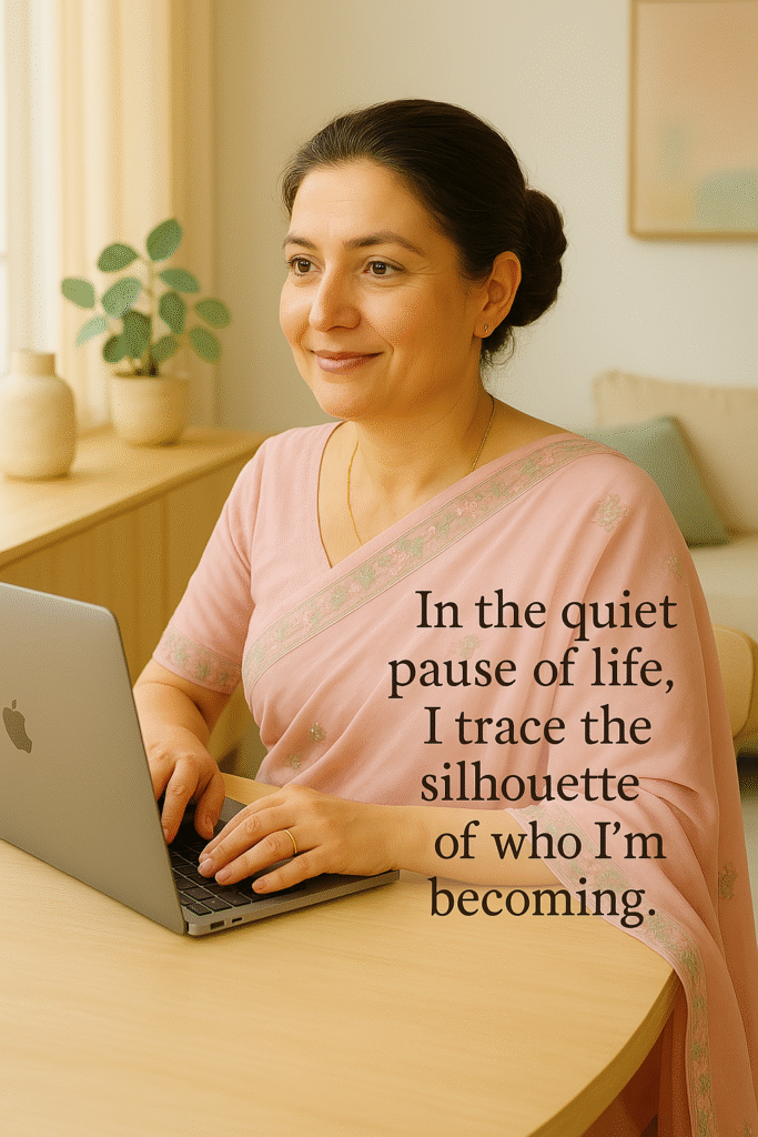 In the pause of life, a rhythm returns, unfolding the true self.