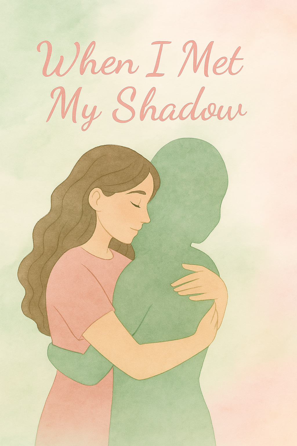 A woman embracing her shadow in stillness—symbolising introspection and the journey of becoming.